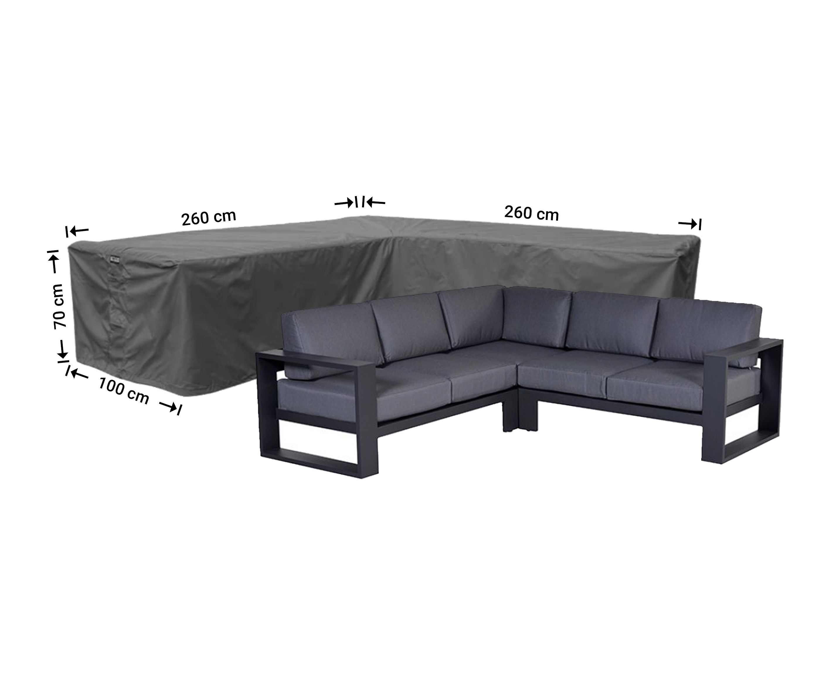 Raffles Covers L-shaped corner sofa covers with equal sides