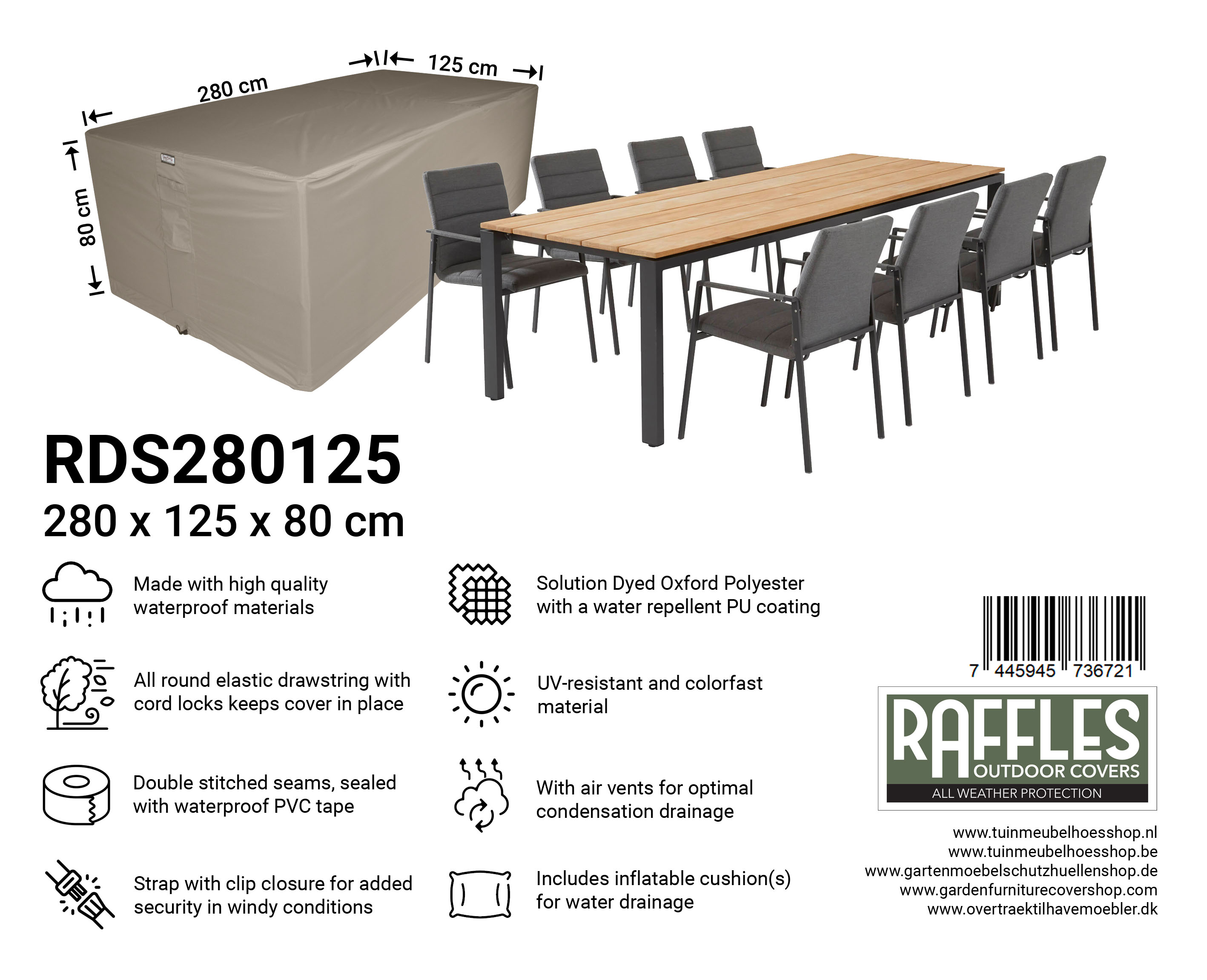 RDS280125_7445945736721wrunGHo2Cwmc0 Protection cover for patio set 280 x 125 H: 80 cm