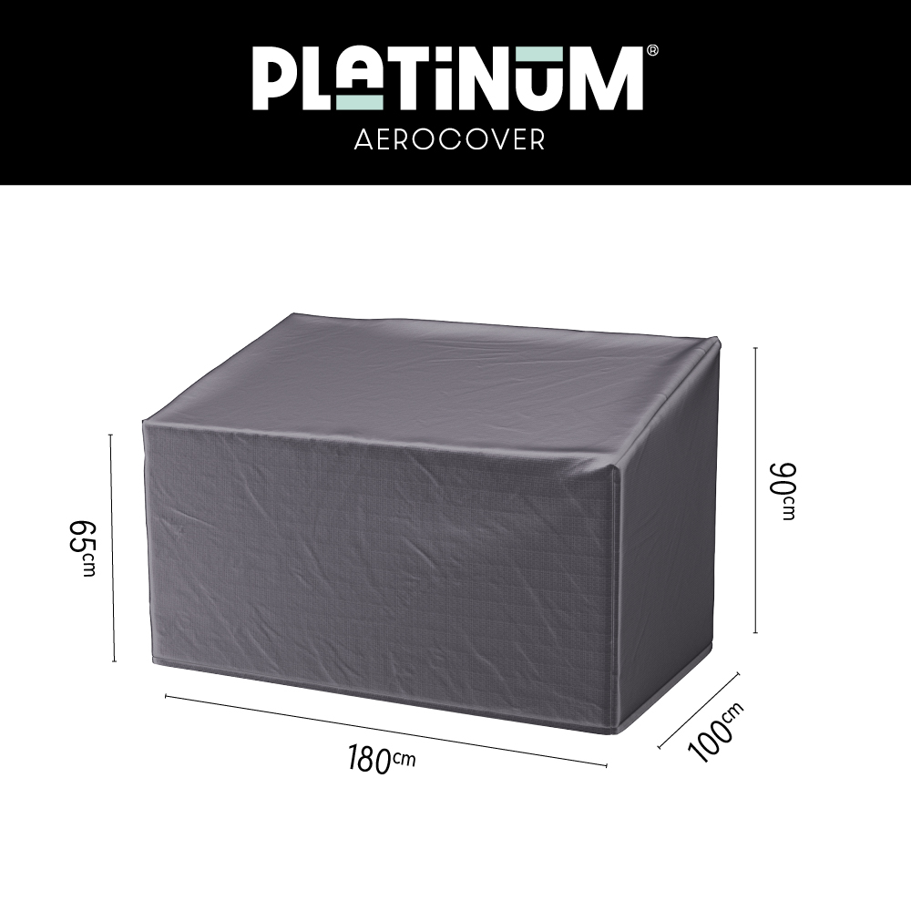 Cover for lounge bench 180 x 100 H: 90 / 65 cm