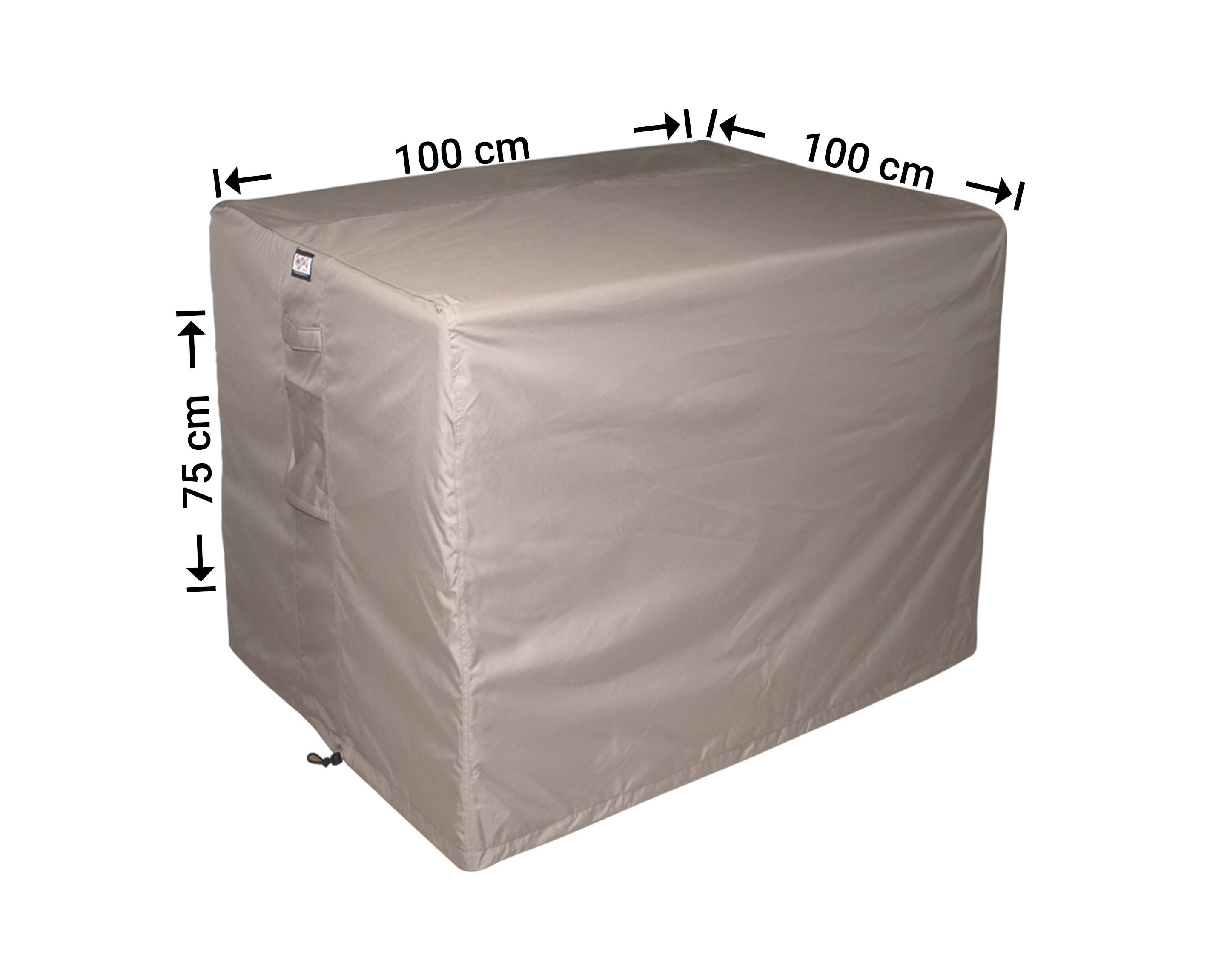 RT100-RLC100_8720828089767-8720828090589 Beschermhoes voor vierkante tafel 100 x 100 H: 75 cm
