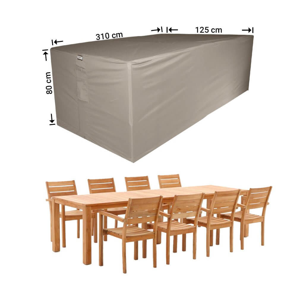 Patio furniture cover 310 x 125 H: 80 cm