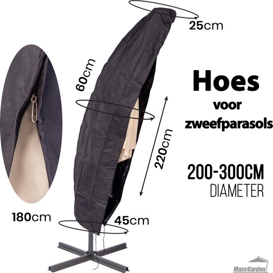 Cantilever parasol cover 280 cm