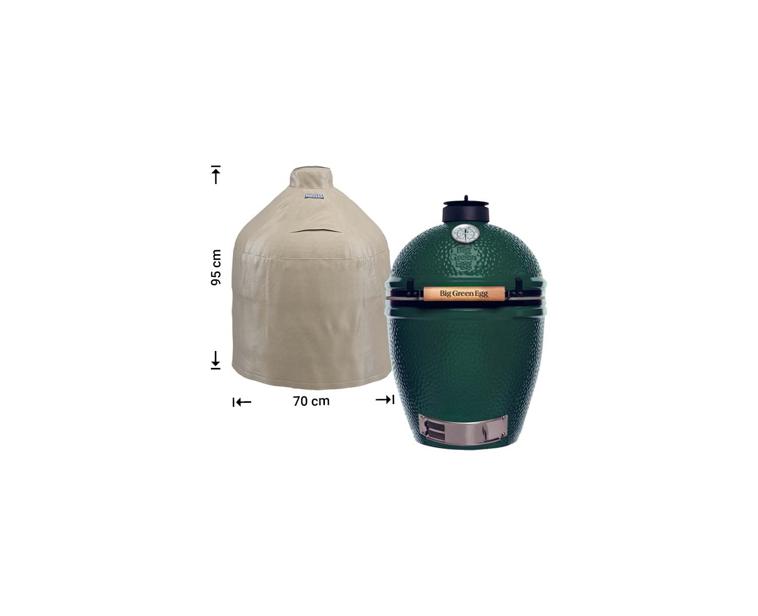 Protective cover diameter 70 cm for Big Green Egg Large or Kamado Protective cover diameter 70 cm for Big Green Egg Large or Kamado