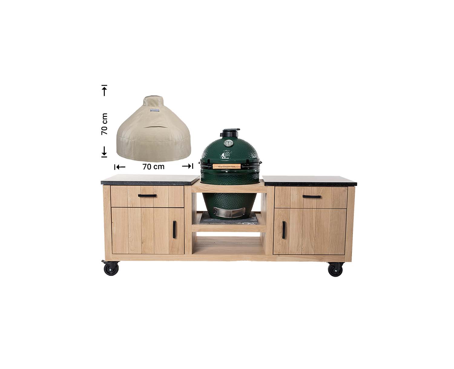 Protective dome cover diameter 70 cm for Big Green Egg Large Protective dome cover diameter 70 cm for Big Green Egg Large