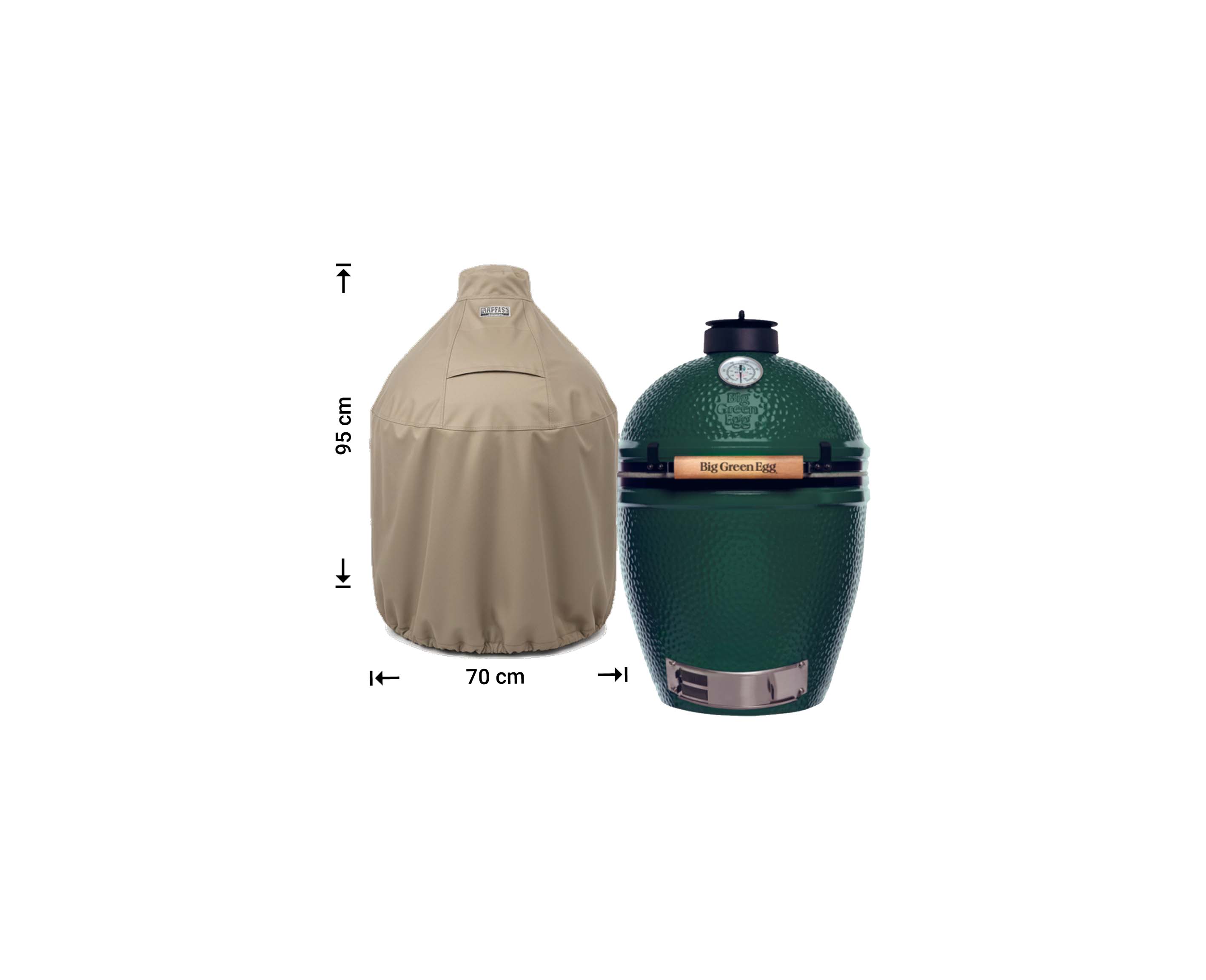 Raffles Covers round Kamado Cover for Big Green Egg & Ceramic Grills