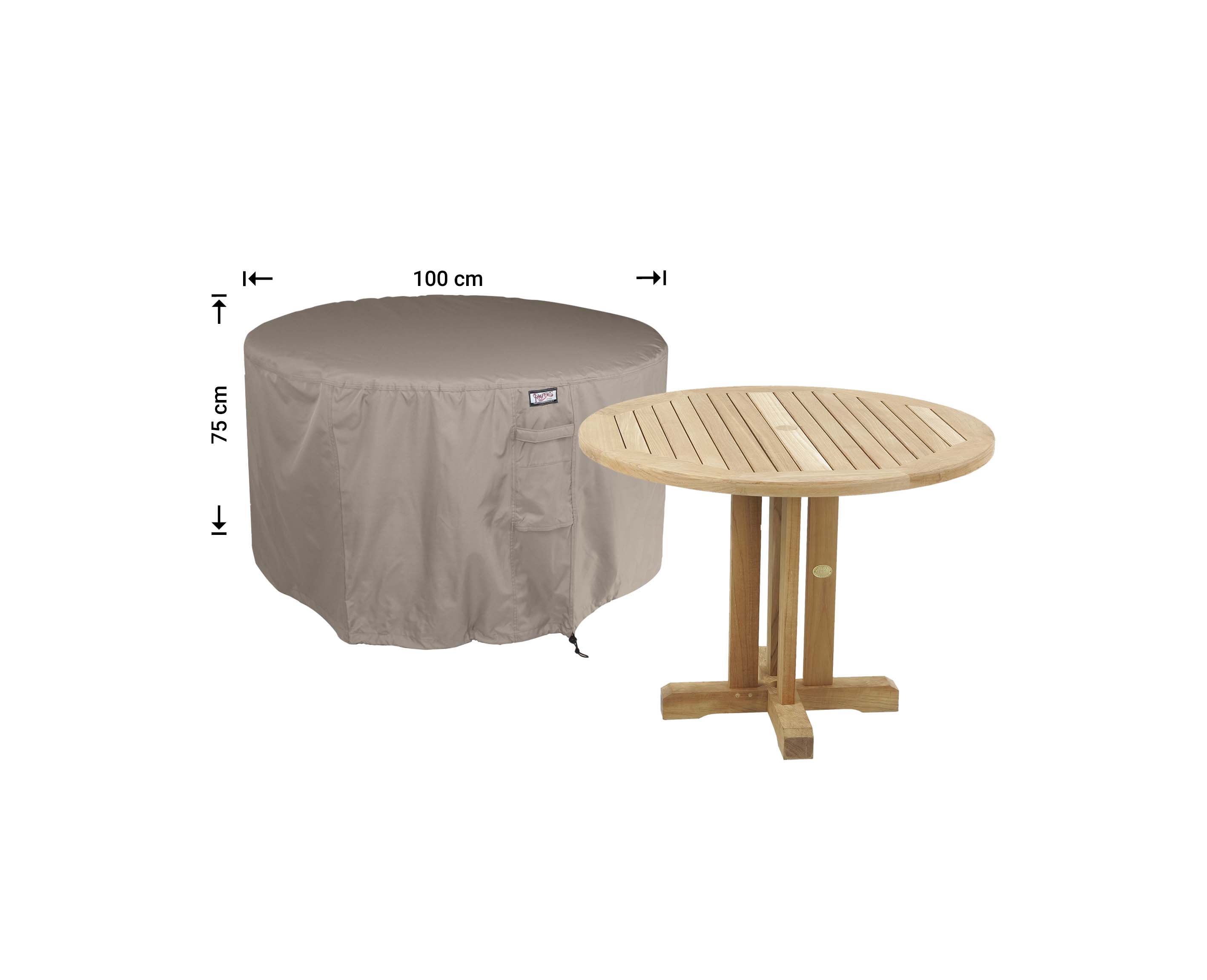 Cover for round furniture set Ø 100 cm & H: 75 cm Cover for round furniture set Ø 100 cm & H: 75 cm